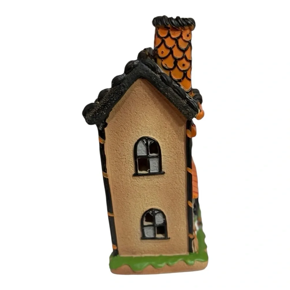 CANDY CORN LANE Halloween Led Haunted House Light Up Frosted 10